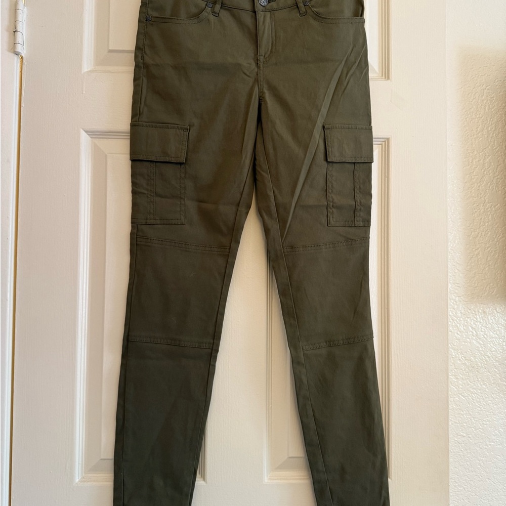 Prana Olive Green Meme Skinny Pant Cargo - Picture 3 of 12